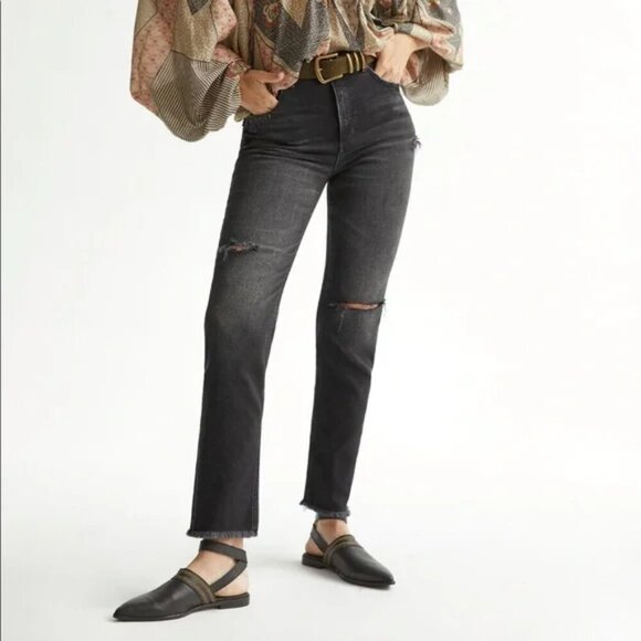 Pilcro and the Letterpress The Vintage Straight Jeans sz 27 High Rise - Picture 1 of 8